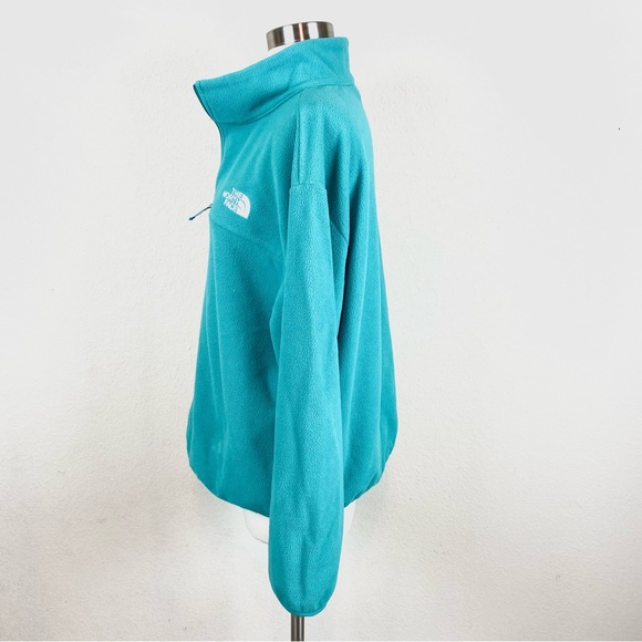 The North Face Teal Long-sleeve Quarter Zip Pullover Sweater/Jacket - Picture 5 of 9